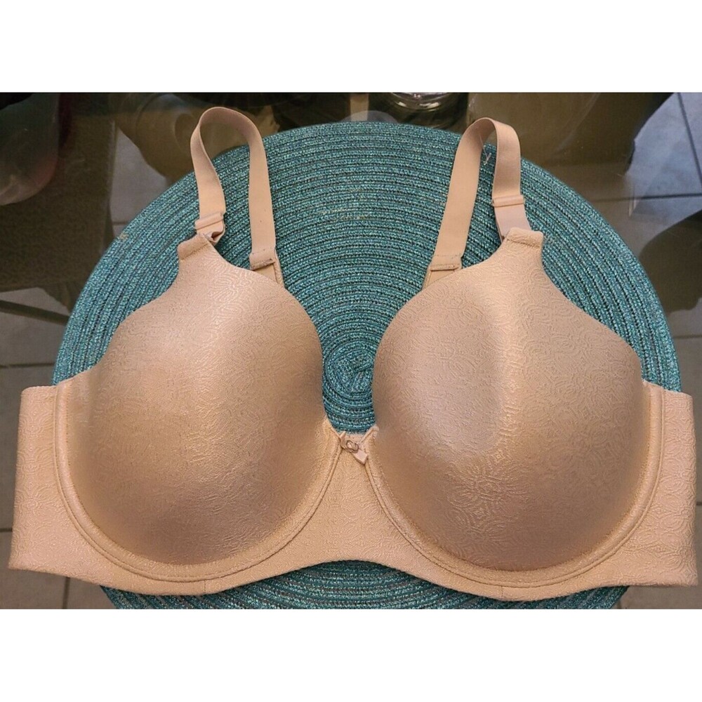 Ladies Vanity Fair RN 16345 Nylon Beige Underwire Bra Size 40 C